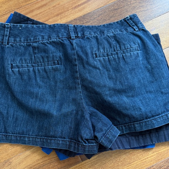 Two Pairs of Women's Shorts in Blue and Jean Shorts. Loft Size 8 - Picture 5 of 8
